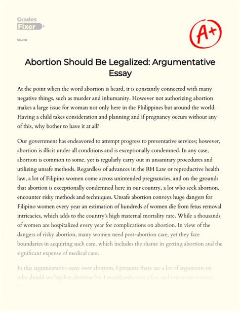 Why Should Abortion Be Legal Essay: Exploring the Intersection of Personal Freedom and Societal Responsibility